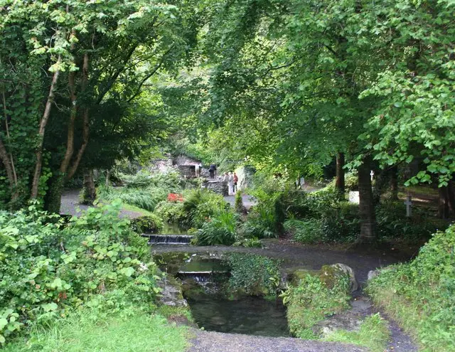 The holy well at Tobernalt, near Lough Gill, County Sligo